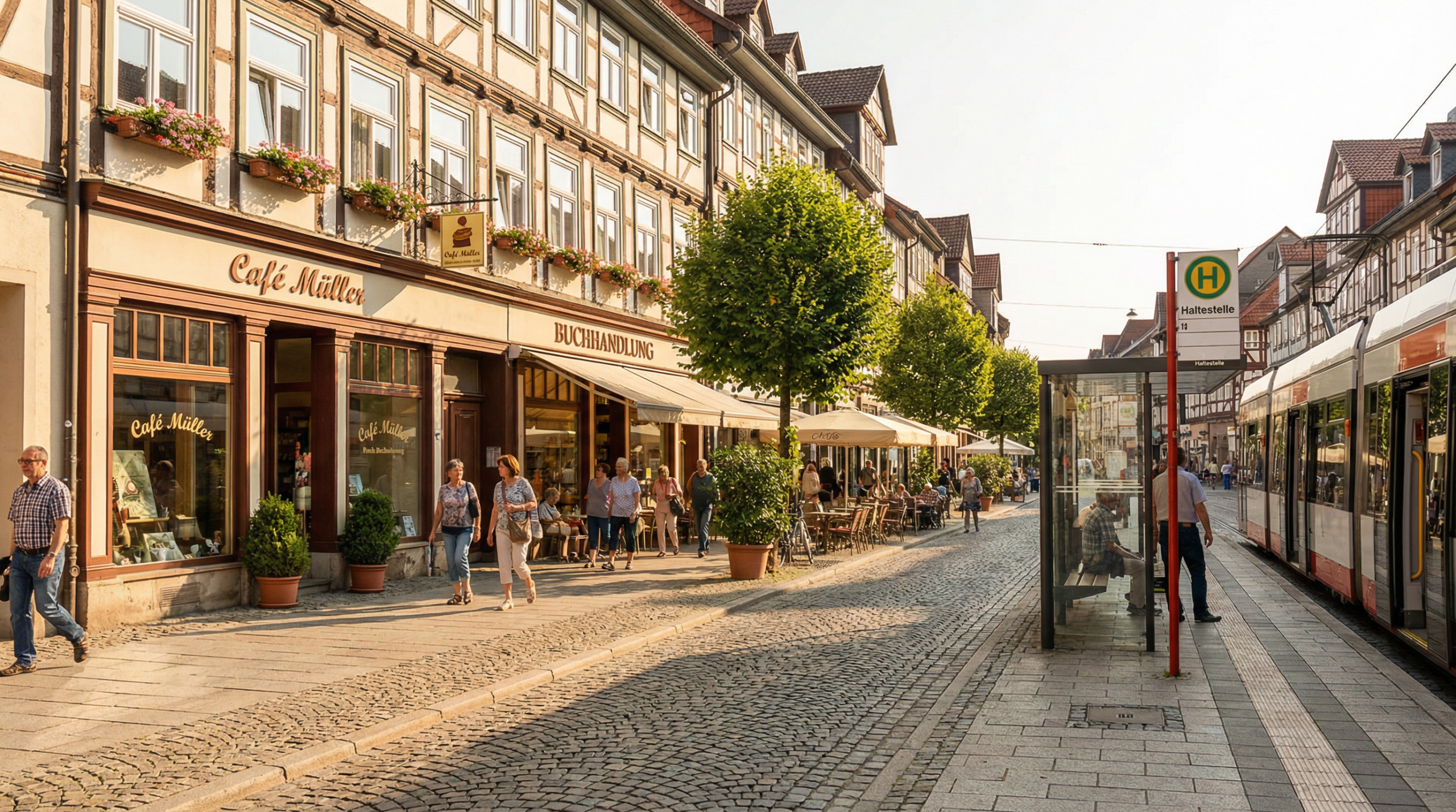 Lebendiges Stadtleben in Ratingen-Mitte